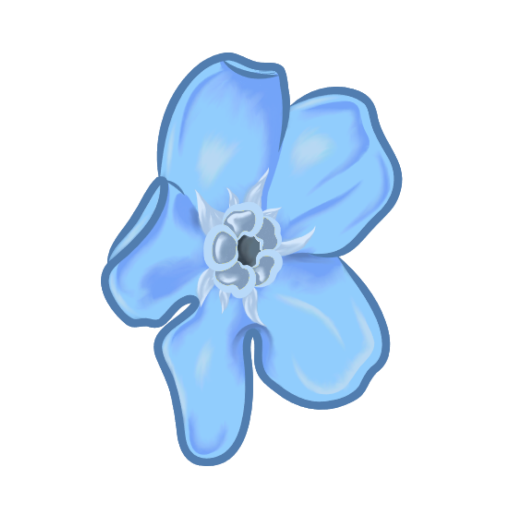 Blue Flower Design